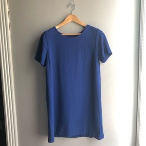 Bobeau Blue Short Sleeve Dress